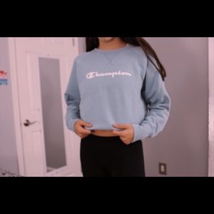 Baby Blue Champion Crewneck